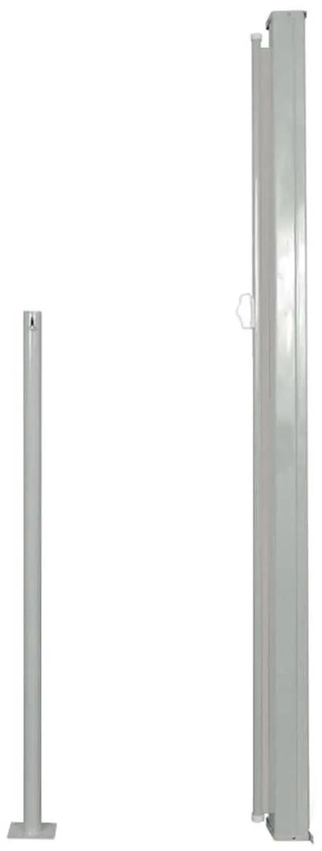 Alt view image 13 of 14 - vidaXL Patio Retractable Side Awning 39.4"x196.9" Gray