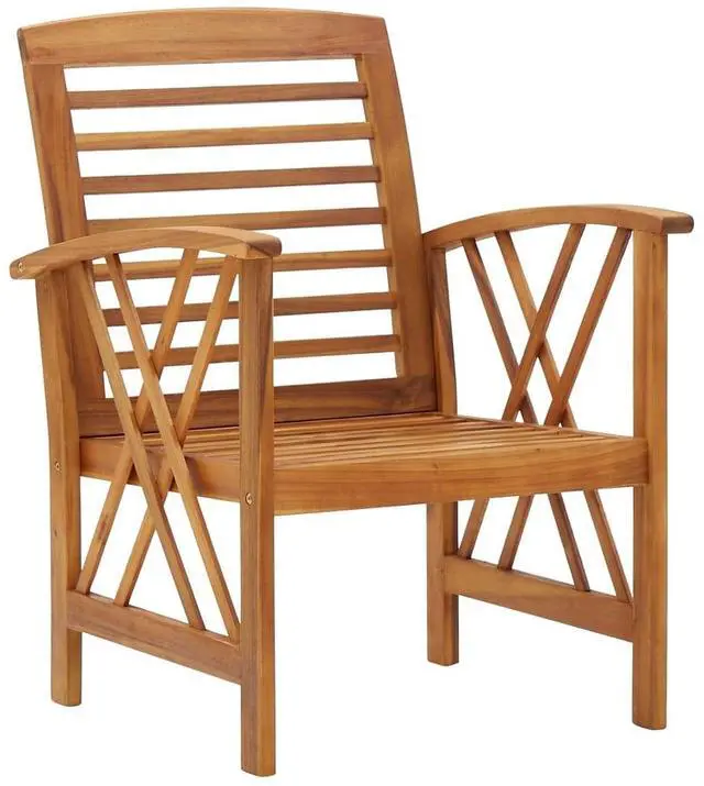 Alt view image 5 of 7 - vidaXL Patio Furniture Set 4 Piece Bench Seat with Table Solid Acacia Wood