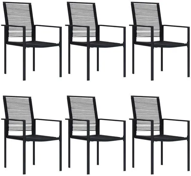 Alt view image 7 of 7 - vidaXL Patio Dining Set 7 Piece Garden Outdoor Table and Chair Seat Furniture