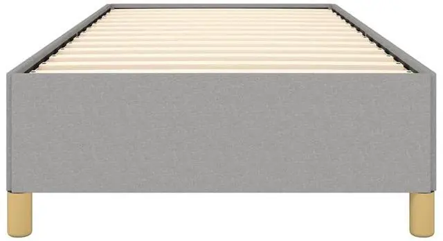 Alt view image 6 of 13 - vidaXL Twin XL Size Bed Frame with Plywood Slats, Platform Bed Frame, Fabric Upholstered Mattress Foundation, No Box Spring Needed & Easy Assembly, Light Gray, without Mattress