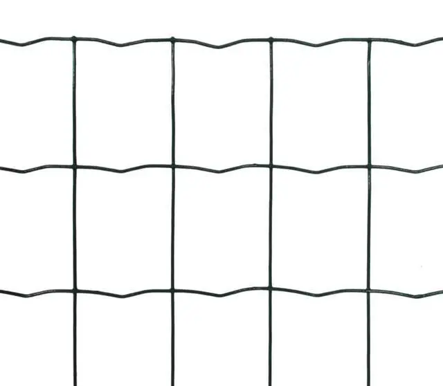 Alt view image 9 of 10 - vidaXL Euro Fence Steel 82ft x 3.3ft Green Garden Privacy Border Enclosure