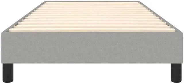 Alt view image 5 of 14 - vidaXL Box Spring Bed Frame Base Light Gray 39.4"x79.9" Twin XL Fabric