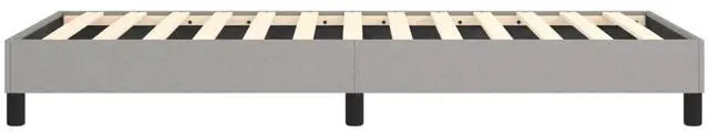 Alt view image 6 of 14 - vidaXL Box Spring Bed Frame Base Light Gray 39.4"x79.9" Twin XL Fabric