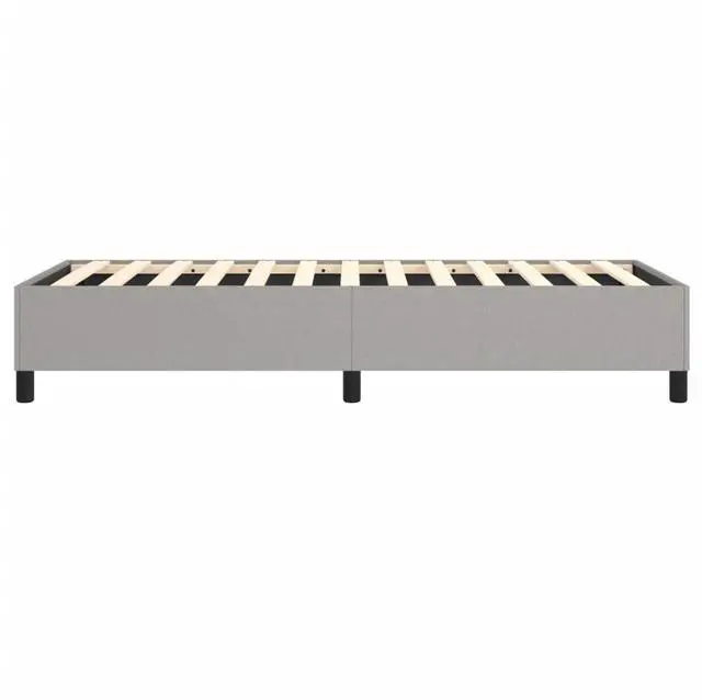 Alt view image 6 of 9 - vidaXL Box Spring Bed Frame Base Light Gray 39.4"x79.9" Twin XL Fabric