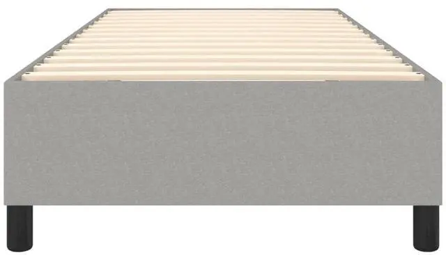 Alt view image 5 of 9 - vidaXL Box Spring Bed Frame Base Light Gray 39.4"x79.9" Twin XL Fabric