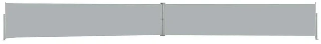 Alt view image 3 of 15 - vidaXL Retractable Side Awning Folding Privacy Screen 55.1"x472.4" Anthracite