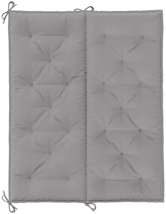 Alt view image 6 of 14 - vidaXL Indoor/Outdoor Bench Cushions 2 pcs, Patio Loveseat Cushions, Porch Swing Seat Cushions, Non-slip, Water-Repellent, Breathable, Resilient, Gray 47.2"x19.7"x2.8" Oxford Fabric