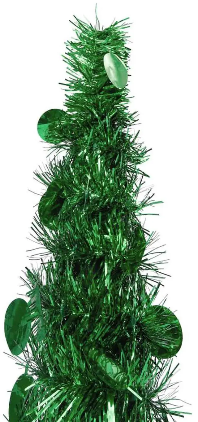 Alt view image 2 of 9 - vidaXL Pop-up Artificial Christmas Tree Green 59.1" PET