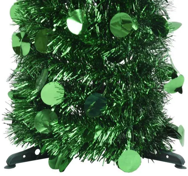Alt view image 3 of 9 - vidaXL Pop-up Artificial Christmas Tree Green 59.1" PET