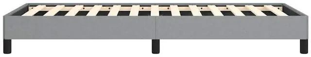 Alt view image 6 of 13 - vidaXL Twin XL Size Bed Frame with Plywood Slats, Platform Bed Frame, Fabric Upholstered Mattress Foundation, No Box Spring Needed & Easy Assembly, Light Gray, without Mattress