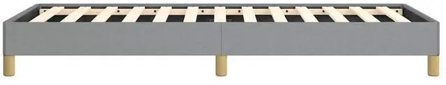 Alt view image 6 of 14 - vidaXL Twin XL Size Bed Frame with Plywood Slats, Platform Bed Frame, Fabric Upholstered Mattress Foundation, No Box Spring Needed & Easy Assembly, Light Gray, without Mattress