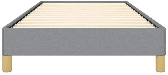 Alt view image 5 of 14 - vidaXL Twin XL Size Bed Frame with Plywood Slats, Platform Bed Frame, Fabric Upholstered Mattress Foundation, No Box Spring Needed & Easy Assembly, Light Gray, without Mattress