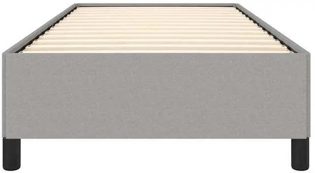 Alt view image 6 of 13 - vidaXL Twin XL Size Bed Frame with Plywood Slats, Platform Bed Frame, Fabric Upholstered Mattress Foundation, No Box Spring Needed & Easy Assembly, Light Gray, without Mattress