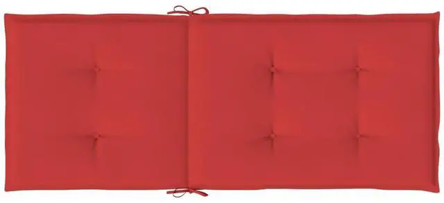 Alt view image 7 of 17 - vidaXL Chair Cushion 4 Pcs Outdoor Garden High Back Chair Cushion Red Fabric