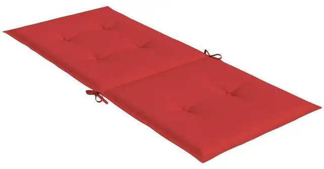 Alt view image 6 of 17 - vidaXL Chair Cushion 4 Pcs Outdoor Garden High Back Chair Cushion Red Fabric