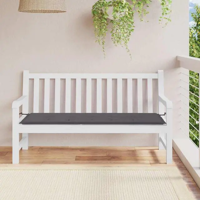 Main image of vidaXL Bench Cushion Water Repellent Garden Cushion Anthracite Oxford Fabric