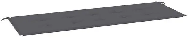 Alt view image 2 of 7 - vidaXL Bench Cushion Water Repellent Garden Cushion Anthracite Oxford Fabric