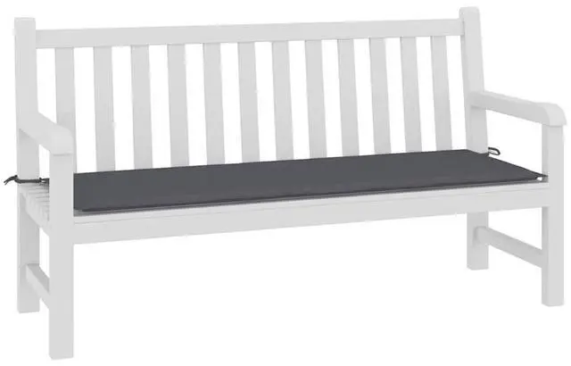 Alt view image 3 of 7 - vidaXL Bench Cushion Water Repellent Garden Cushion Anthracite Oxford Fabric