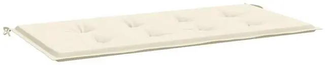 Alt view image 2 of 7 - vidaXL Bench Cushion Water Repellent Garden Seat Cushion Cream Oxford Fabric