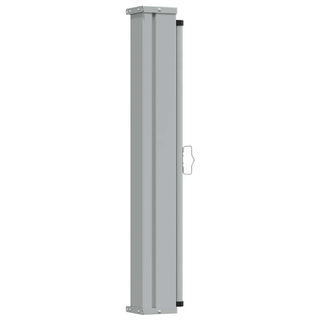 Alt view image 5 of 14 - vidaXL Patio Retractable Side Awning 39.4"x118.1" Gray Screen Shade Blind
