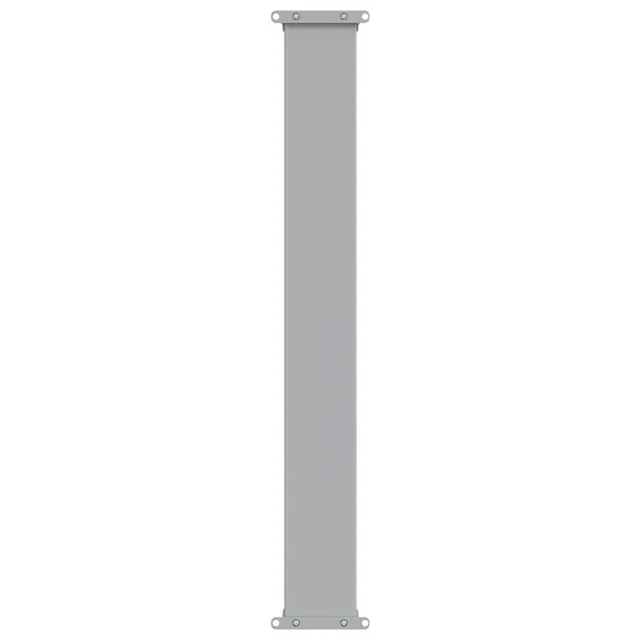 Alt view image 6 of 14 - vidaXL Patio Retractable Side Awning 39.4"x118.1" Gray Screen Shade Blind