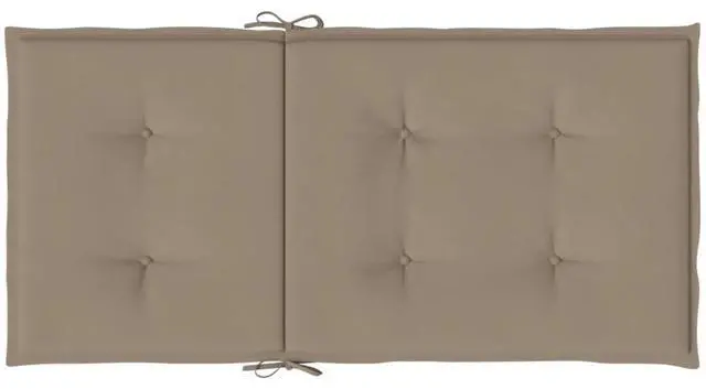 Alt view image 7 of 14 - vidaXL Chair Cushion 2 Pcs Outdoor Patio Chair Cushion Pad Taupe Oxford Fabric