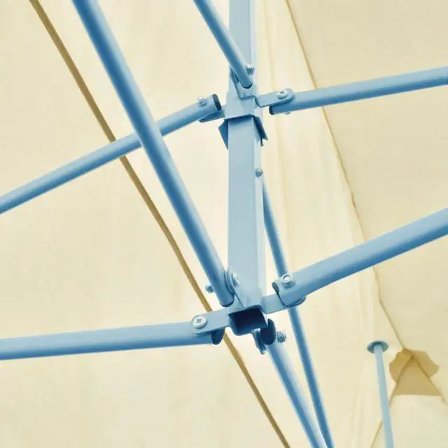 Alt view image 6 of 17 - vidaXL Gazebo Hexagonal Pop-Up Canopy Tent Outdoor Shelter Party Tent Gray