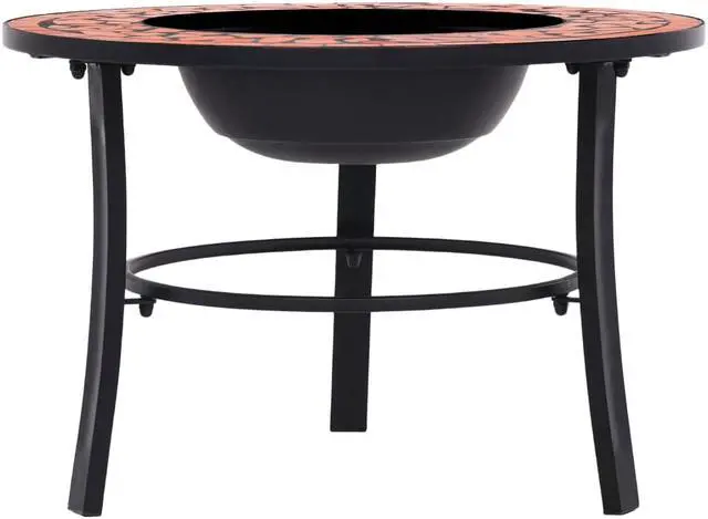 Alt view image 2 of 20 - vidaXL Fire Pit Fireplace Camping Picnic Firebowl Outdoor Terracotta Ceramic