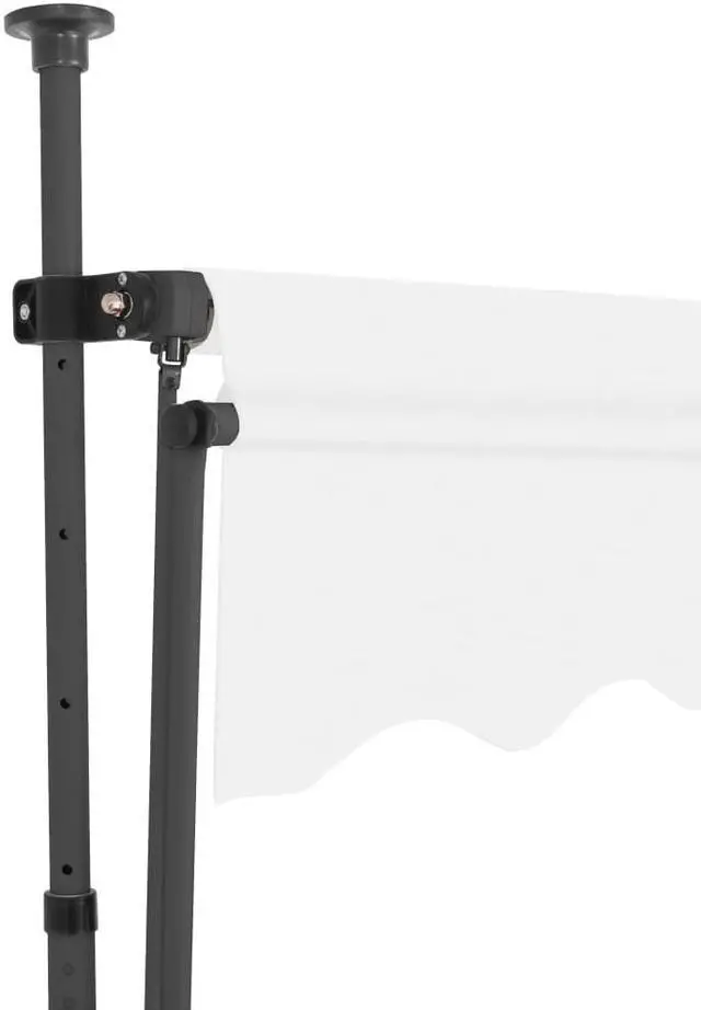 Alt view image 4 of 11 - vidaXL Retractable Awning Patio Awning with Hand Crank and LED 118.1" Cream