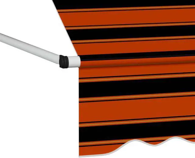 Alt view image 3 of 7 - vidaXL Retractable Awning Patio Retractable Awning Sun Screen 157.5"x59.1" Cream