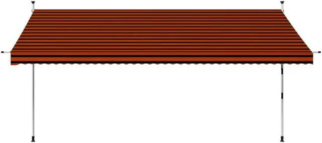 Alt view image 5 of 7 - vidaXL Retractable Awning Patio Retractable Awning Sun Screen 157.5"x59.1" Cream