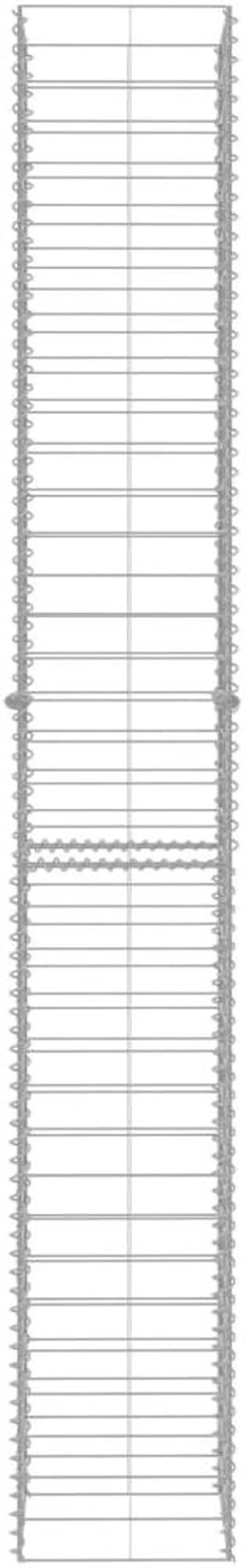 Alt view image 3 of 13 - vidaXL Gabion Baskets Gabion Wall Cage 3 Pcs Galvanized Steel 9.8"x9.8"x77.6"