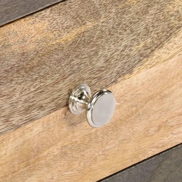 Main image of vidaXL Solid Wood Mango Side Cabinet Gray 29.5" Home Stand Sideboard Organizer