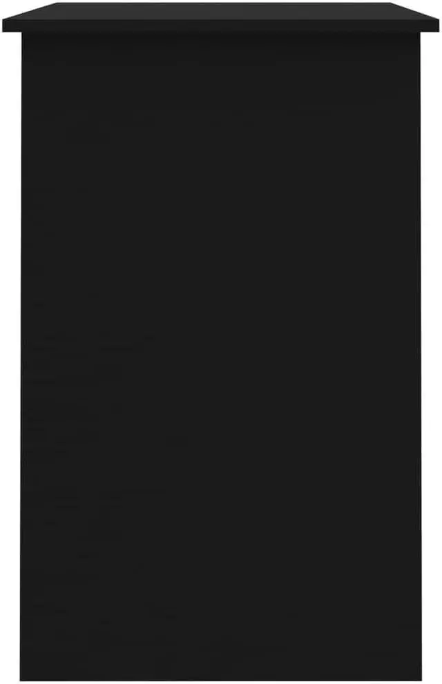 Alt view image 4 of 13 - vidaXL Desk Black Engineered Wood Study Office Work Station Writing Table