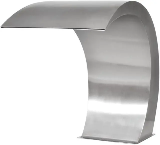 Alt view image 5 of 15 - vidaXL Waterfall Pool Fountain Stainless Steel Descent Pond Garden Outdoor