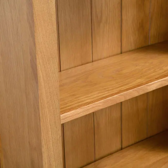 Alt view image 4 of 17 - vidaXL Solid Oak Wood 6-Tier Bookcase Book Shelves Cabinets Display Shelf