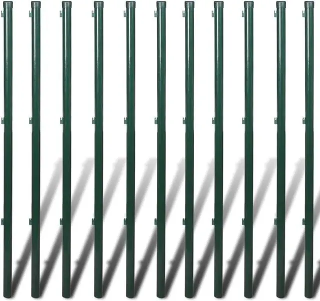 Alt view image 4 of 7 - vidaXL Fence Gate Fork Latch Mesh Shade Fence Gate Spike Steel 2.6ftx82ft