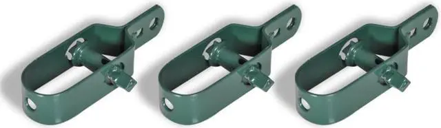 Alt view image 7 of 7 - vidaXL Fence Gate Fork Latch Mesh Shade Fence Gate Spike Steel 2.6ftx82ft