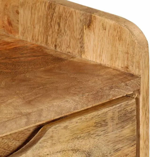 Alt view image 6 of 16 - vidaXL Cabinet Accent Side End Table with Storage Drawers Solid Wood Mango