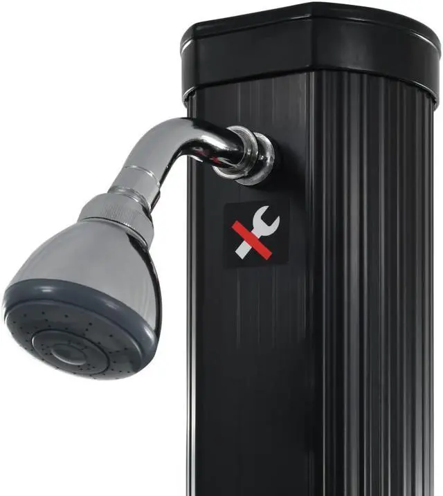Alt view image 5 of 14 - vidaXL Outdoor Solar Shower Garden Swimming Pool Shower with Head Shower Stand