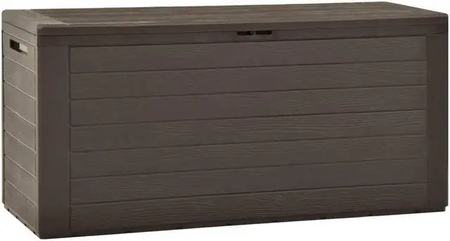 Main image of vidaXL Outdoor Storage Box Deck Box with Lid Outdoor Patio Cabinet Anthracite