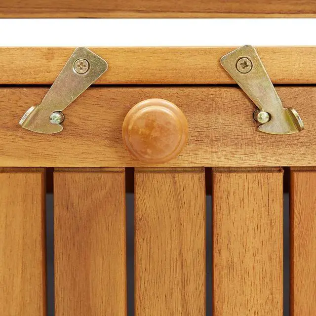 Alt view image 2 of 17 - vidaXL Outdoor Storage Bench Deck Box for Patio Furniture Solid Wood Acacia