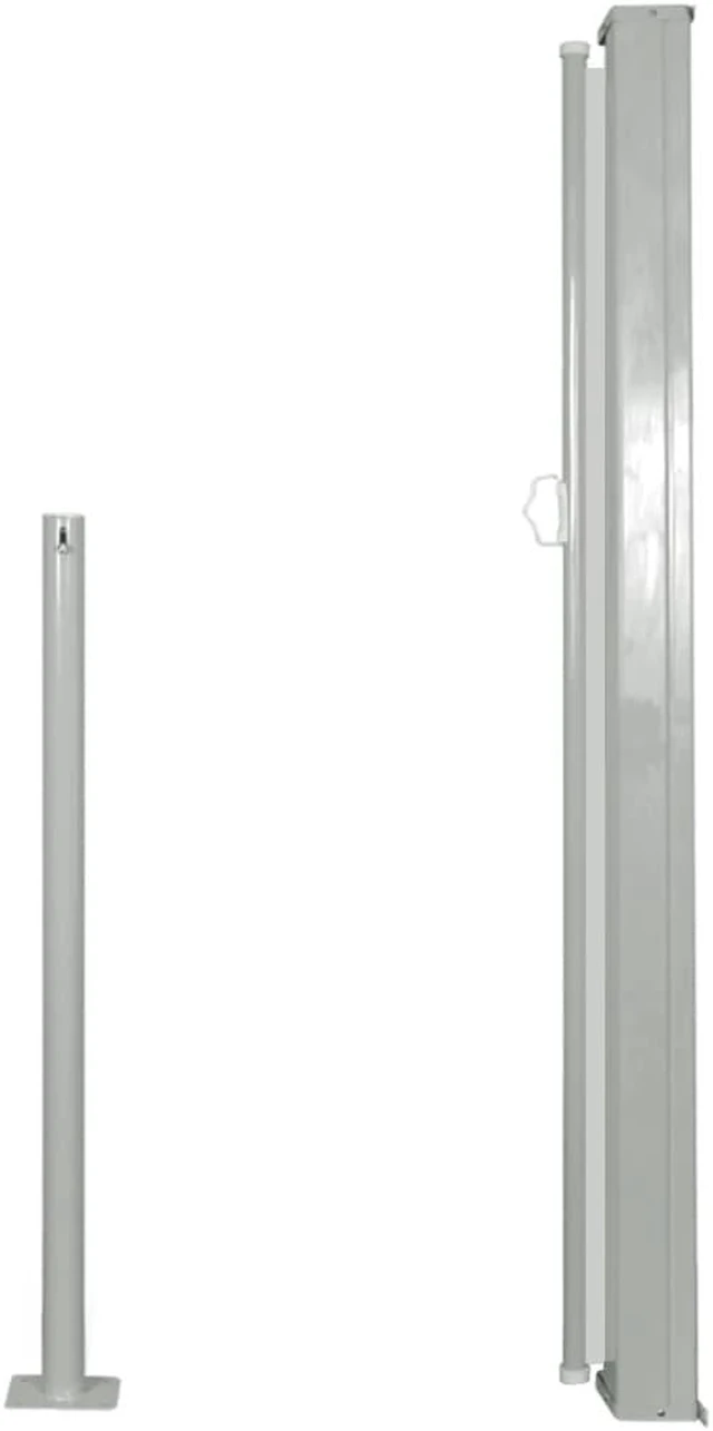 Alt view image 2 of 11 - vidaXL Retractable Side Awning 47.2"x118.1" Cream Privacy Screen Shade Blind