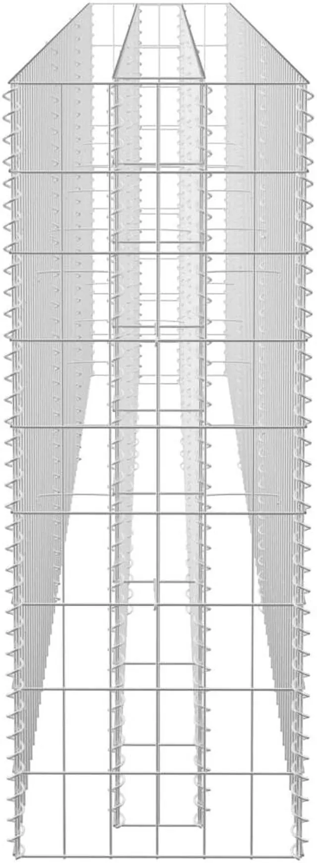 Alt view image 4 of 7 - vidaXL Garden Raised Bed Outdoor Planter Pot for Vegetables Flowers WPC Gray