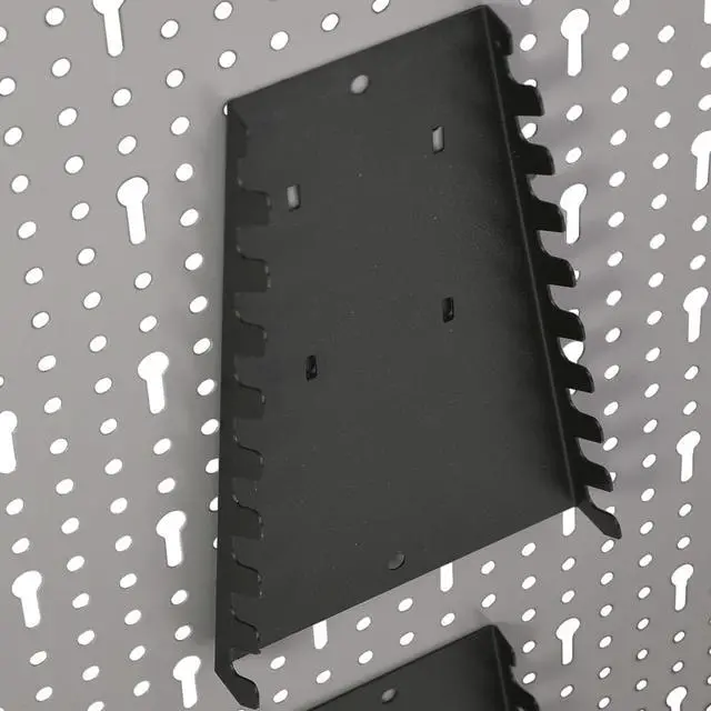Alt view image 4 of 20 - vidaXL Peg Boards Tool Holder Metal Pegboard Wall for Workbench 4 Pcs Steel