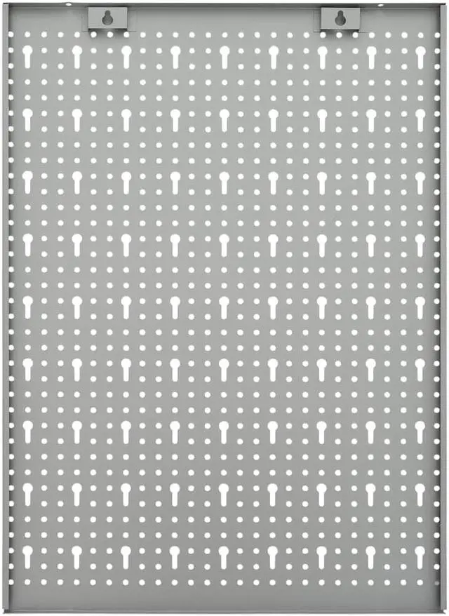 Alt view image 6 of 16 - vidaXL Peg Boards Metal Pegboards with Versatile Holes Pegboard Wall 3 Pcs Steel
