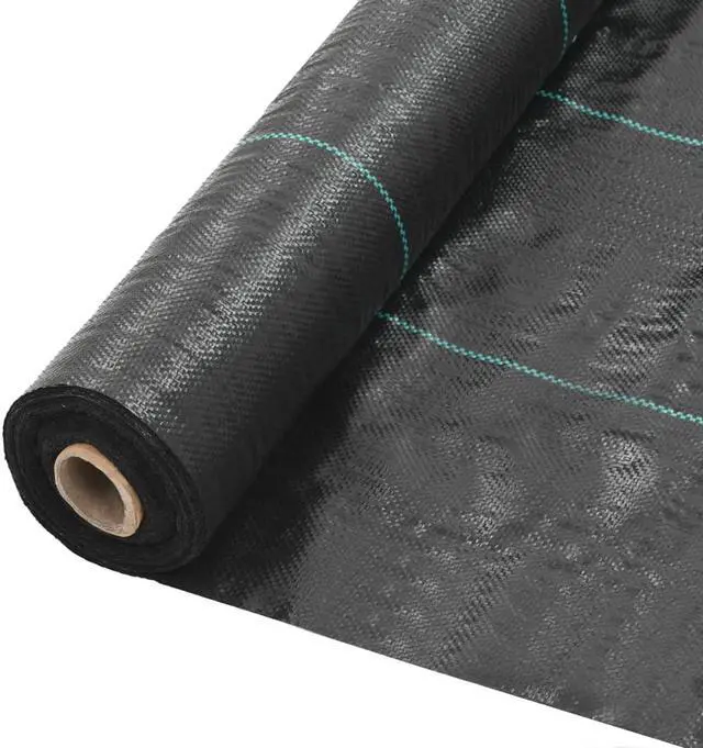 Main image of vidaXL Weed Membrane Landscape Fabric Weed Control Cloth PP 6.6'x164' Black