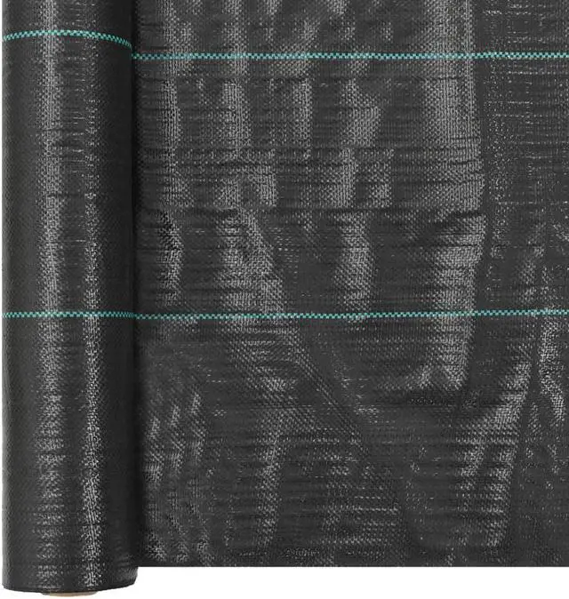 Alt view image 2 of 14 - vidaXL Weed Membrane Landscape Fabric Weed Control Cloth PP 6.6'x164' Black