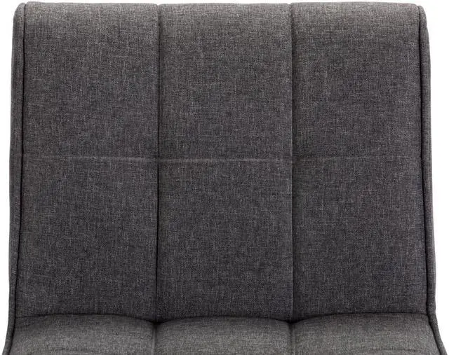 Alt view image 6 of 15 - vidaXL Swivel Bar Stool Bar Seat Counter Height Island Stool Dark Gray Fabric