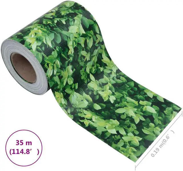 Alt view image 6 of 12 - vidaXL Garden Privacy Screen Fence Screen Fabric Roll Sunscreen PVC Green
